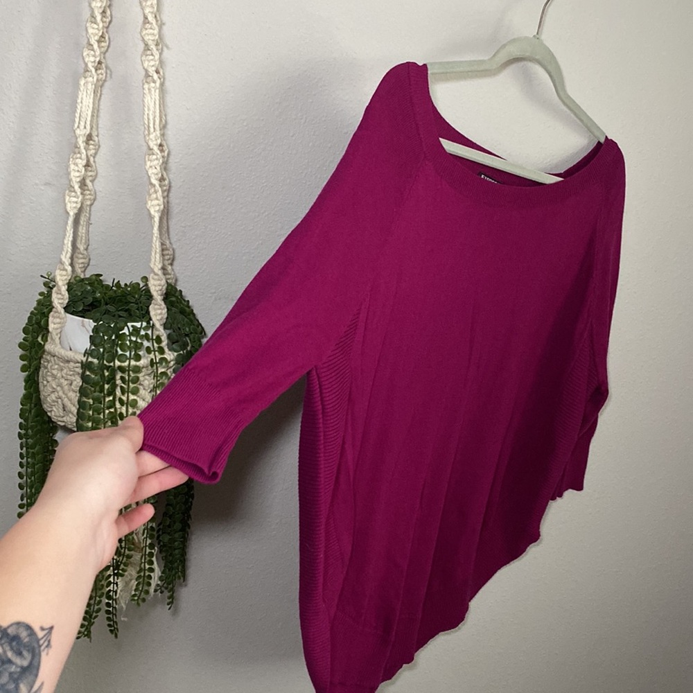 EXPRESS - PURPLE SWEATER - Picture 5 of 7